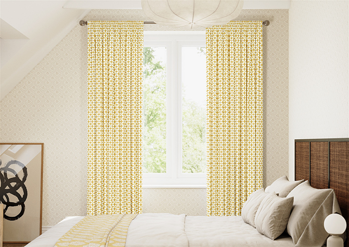 Zap, Butterscotch - Made to Measure Curtains - Image 3